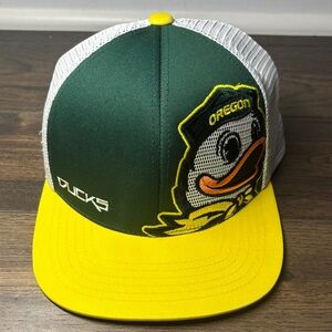 Green and Yellow Oregon Ducks Truckers Hat